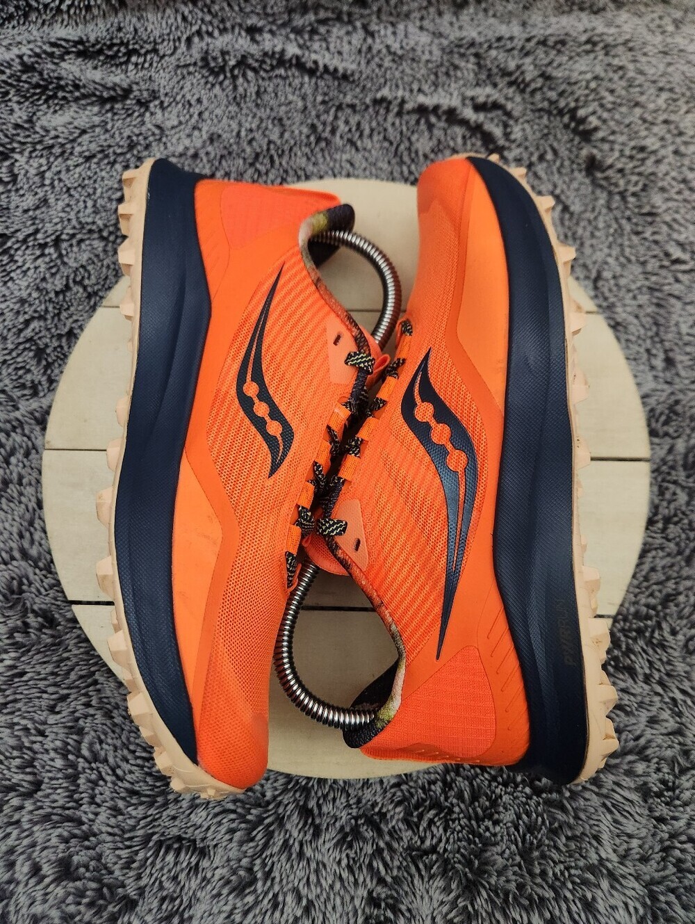 Saucony Peregrine 12 Womens Size 8 Campfire Story Orange Running Shoes - Picture 6 of 9